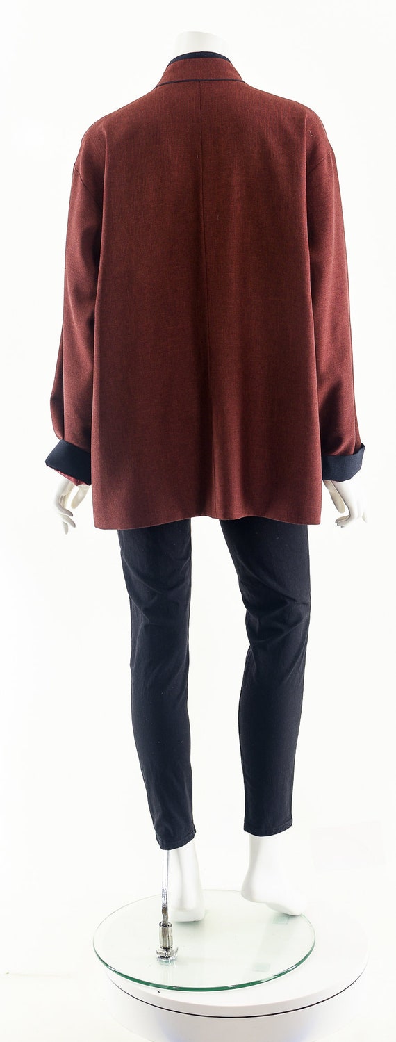 Burgundy Blazer, Asian Inspired Design - image 7