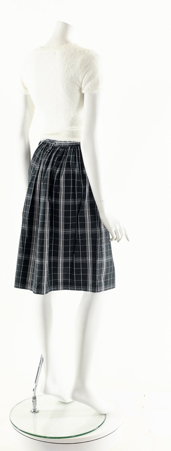Plaid Schoolgirl Skirt,Vintage Pleated Skirt,High… - image 6
