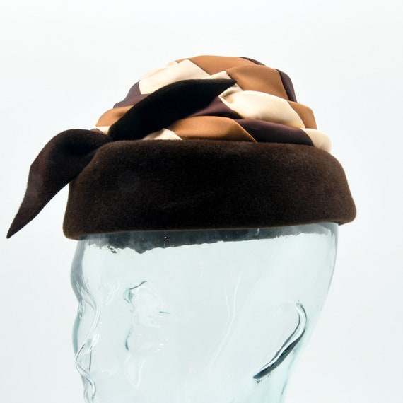 Chocolate Caramel Swirl Wrap Hat - image 1