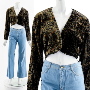 Samt Kurzjacke Bolero Shug Jacke
