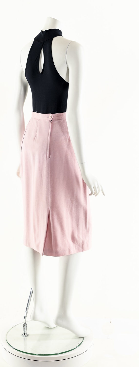 Baby Pink Skirt,High Waist Skirt,Vintage Pencil S… - image 6