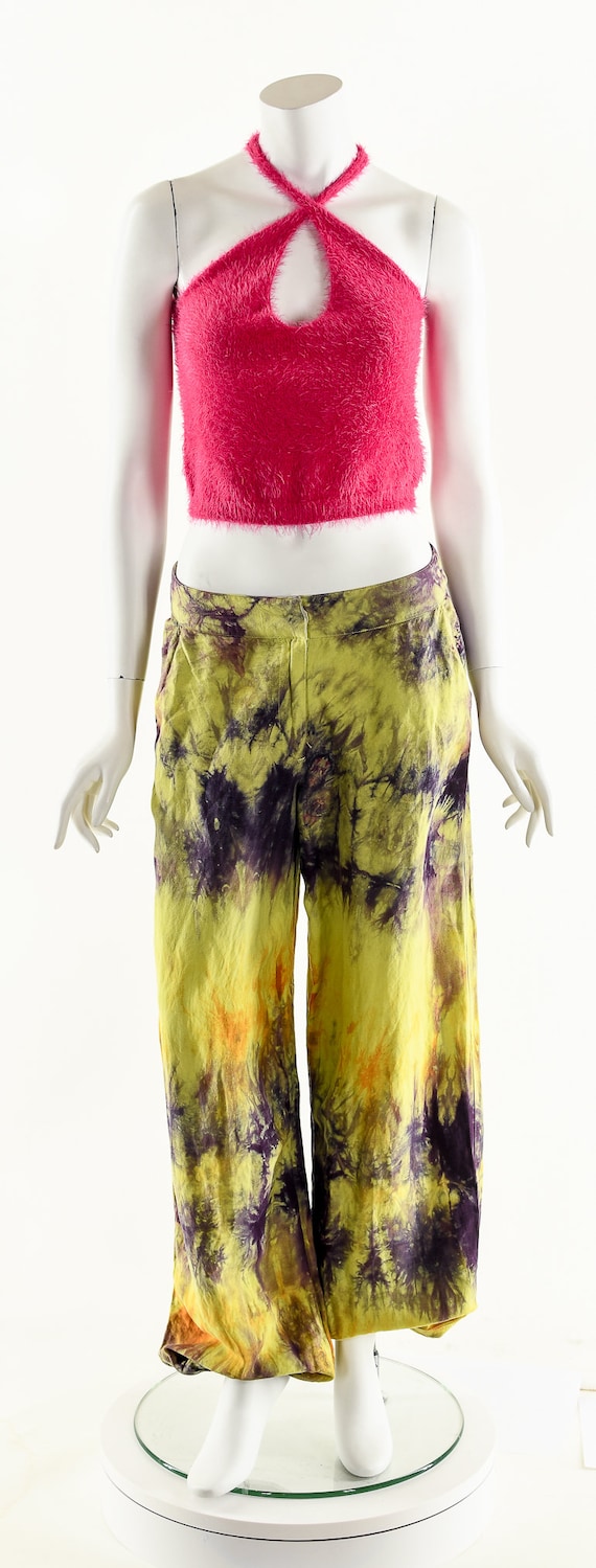 Rainbow Tie Dye Pants,Vibrant Tie Dye Jogger Pant… - image 4