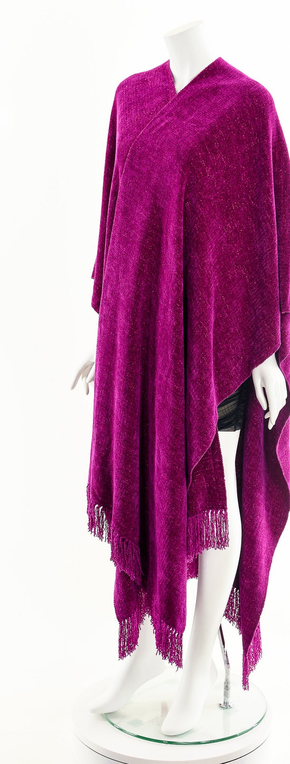 LAISE ADZER Kimono Coat,Rare Handwoven Shawl Cape… - image 10