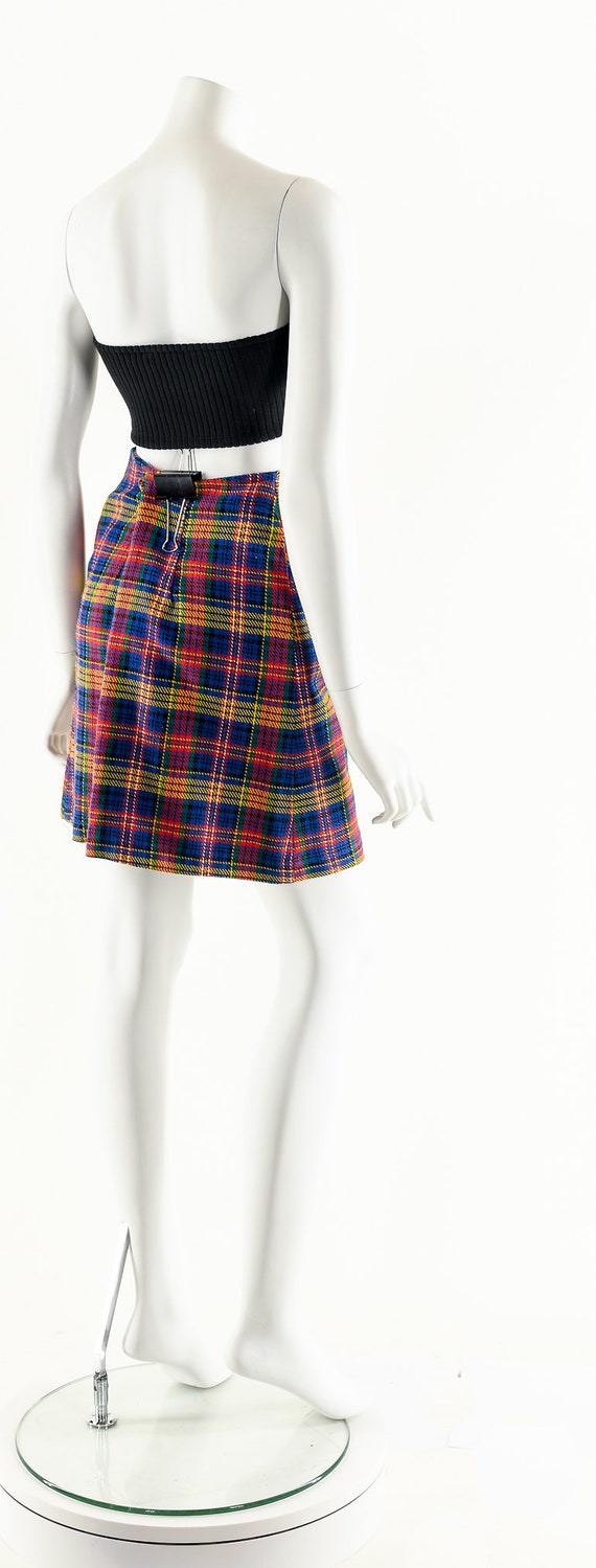 RAINBOW Plaid Skirt,Plaid Mini Skirt,Schoolgirl S… - image 6