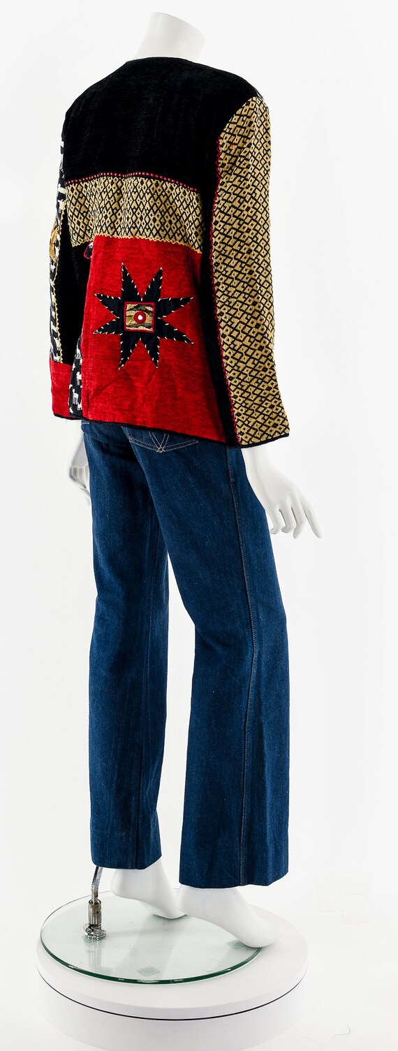 Textile Patchwork Wearable Art Jacket - image 6