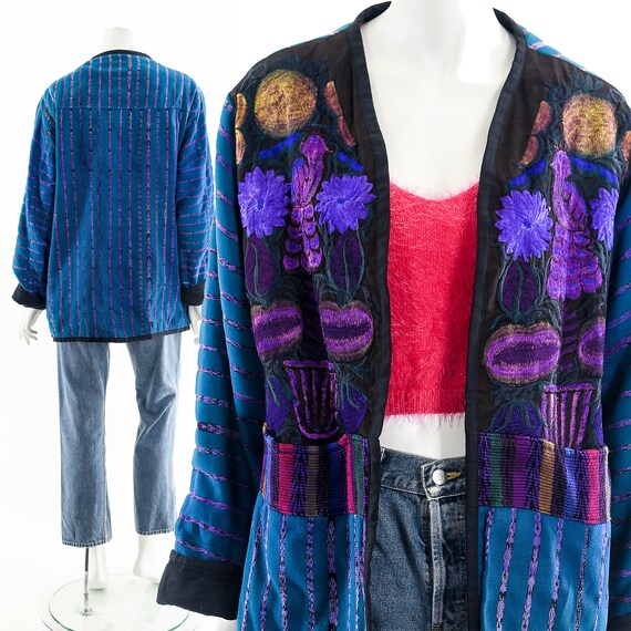 Whimsigothic Embroidered Open Jacket - image 2