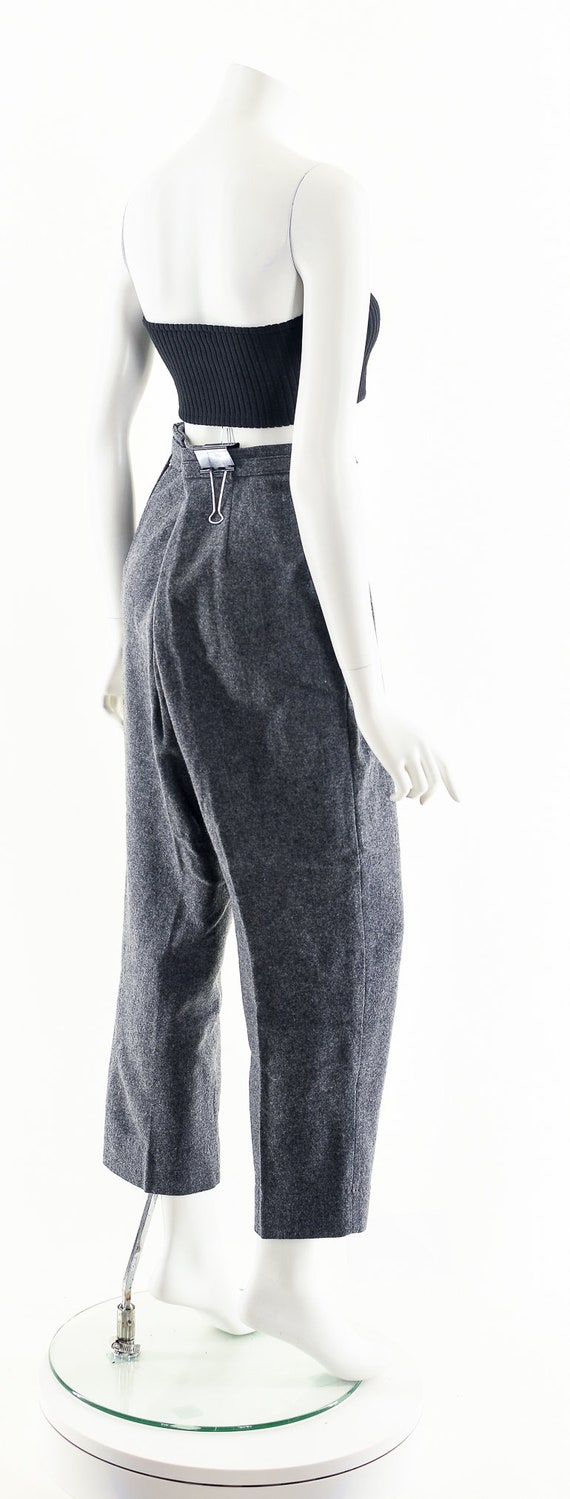 1950's Gray Wool Trouser Pants,Menswear Wool Pant… - image 6