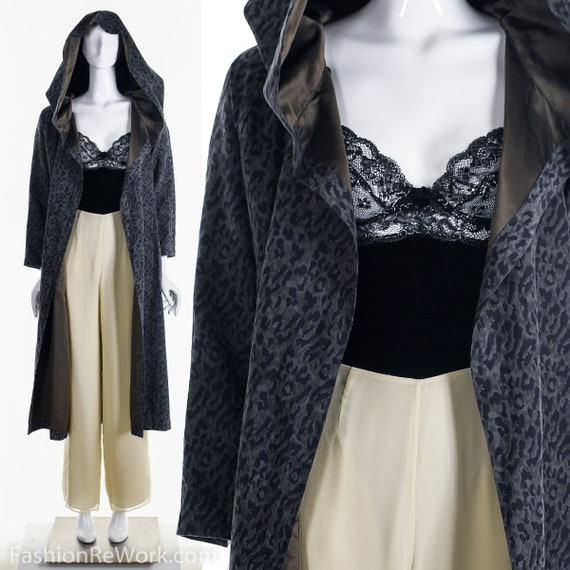 Reversible Leopard Rain Jacket, Designer Reversibl