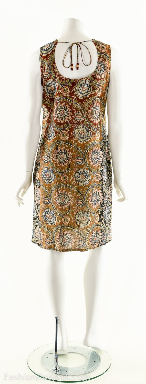 70s Boho Dress,Block Print Tent Dress,India Block… - image 6