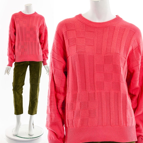 Coral Cable Knit Sweater
