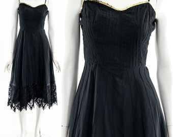 Pintuck Corset Lace Dress