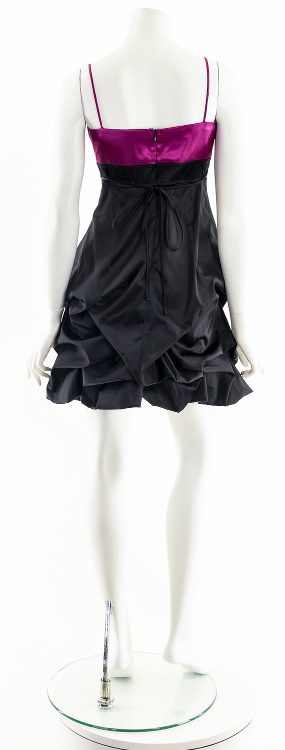 Y2K Black Ruched Mini Dress - image 8