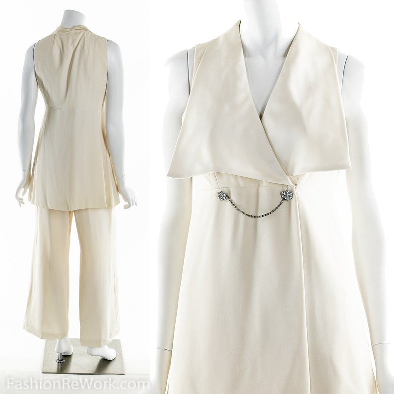 white two piece jumpsuit