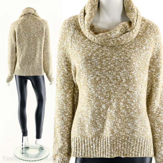 Cozy Soft Turtleneck,Heather Brown Sweater,Vintag… - image 1