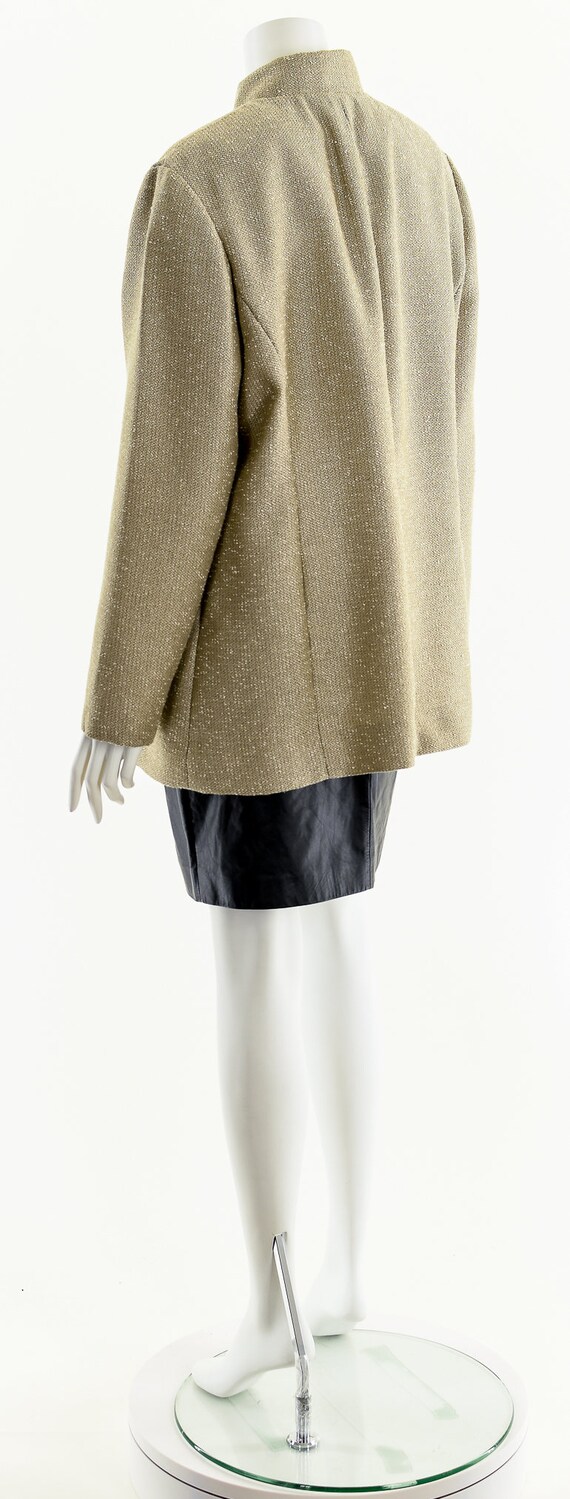 Beige Minimalist Duster,Tan Knit Tunic Coat,Vinta… - image 8