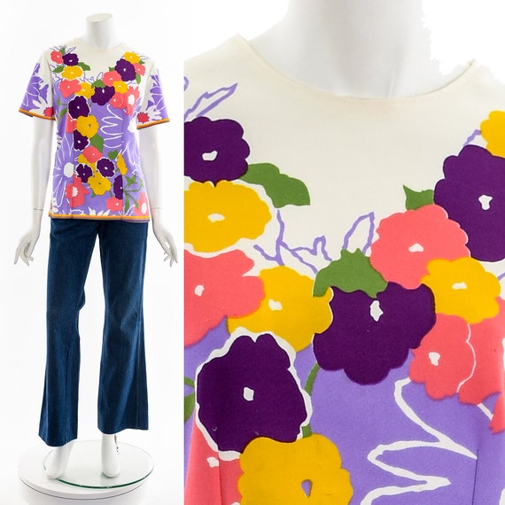 Faux Floral Pop Lei Shirt - image 3