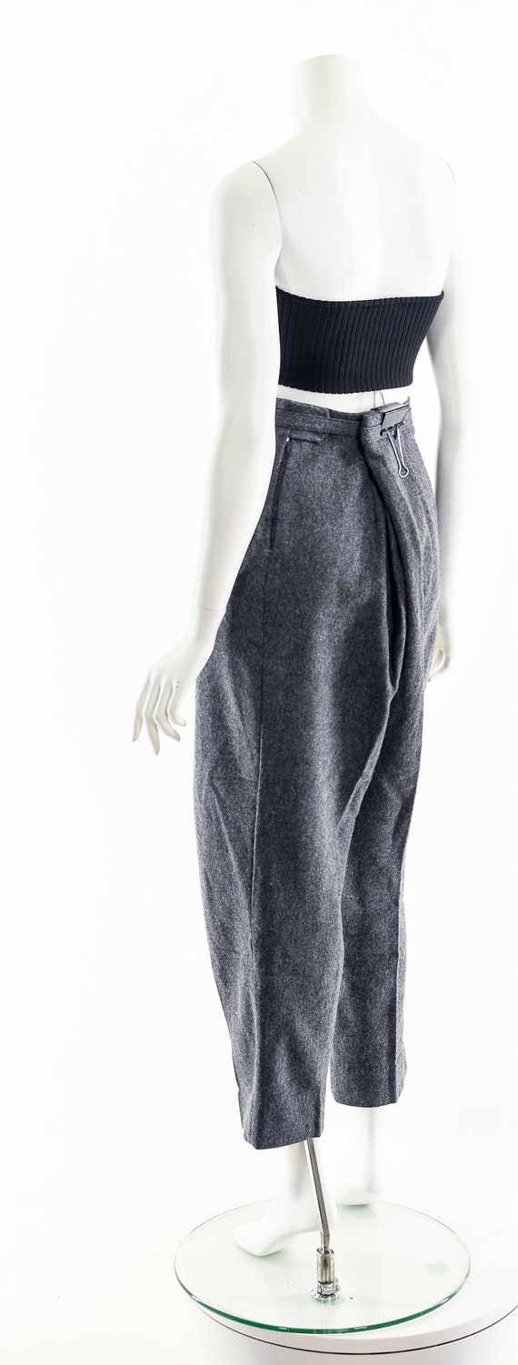 1950's Gray Wool Trouser Pants,Menswear Wool Pant… - image 8