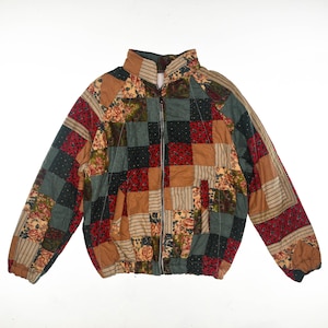Gradient Vintage Patchwork Quilt Coat