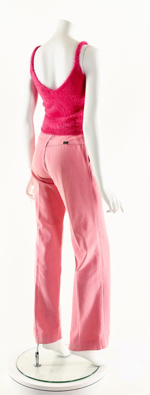 Pink Bell Bottoms,Vintage Coral Bellbottoms,70s W… - image 3