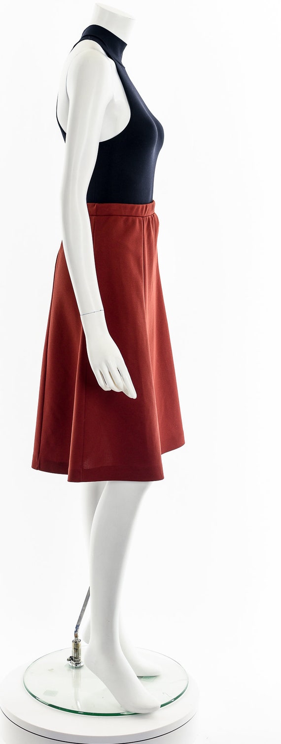 Rusty Red Knee Length Skirt - image 5