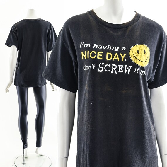 Funny Vintage Tee, Sarcastic Graphic 90s Shirt - image 2