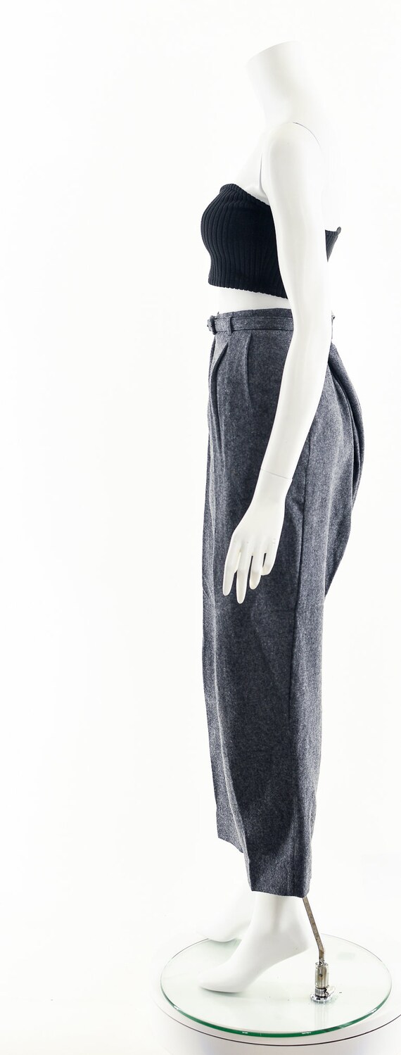 1950's Gray Wool Trouser Pants,Menswear Wool Pant… - image 9