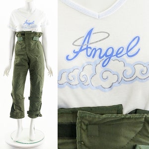 y2k angel baby tee,00's v neck tee,vintage angel tshirt,constrast stitch tee,light blue tshirt,90s baby tee image 1