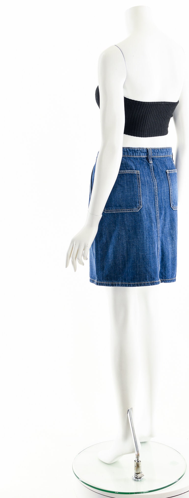 【Anyone more】Carpenter stitched denim mini skirts Denim Carpenter Mini Skirt 00's - Etsy