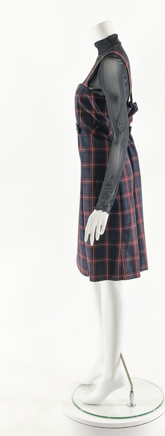 Suspender Plaid Dress,Preppy Tartan Dress,Vintage… - image 9