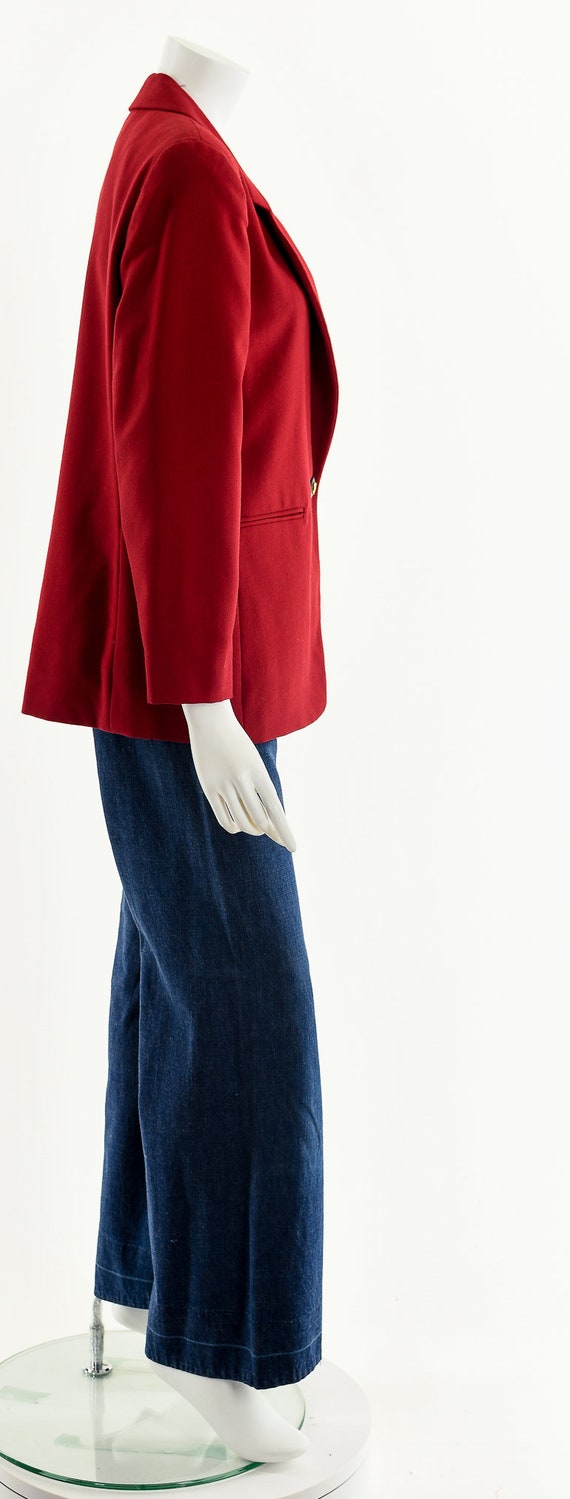 Red Ensignia Blazer,Preppy Red Blazer,Vintage Bla… - image 5