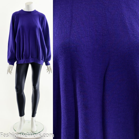 Purple Oversize Comfy Crewneck