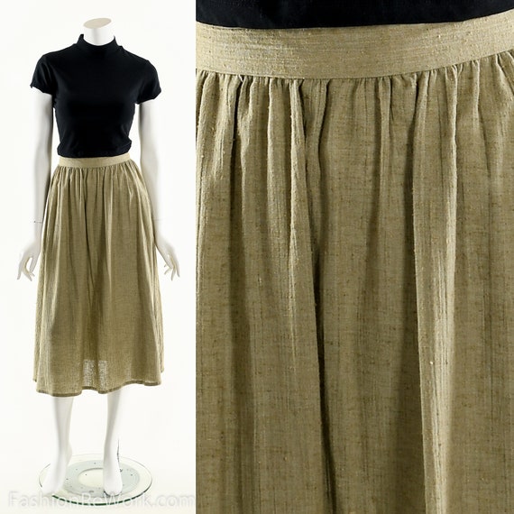 MINIMALIST Gauze Skirt, Beige India Gauze Skirt, … - image 3