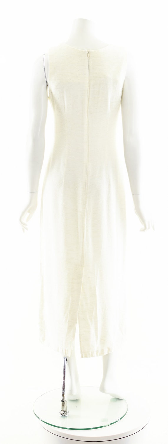 White Safari Dress, Utilitarian Linen Summer Dress - image 7