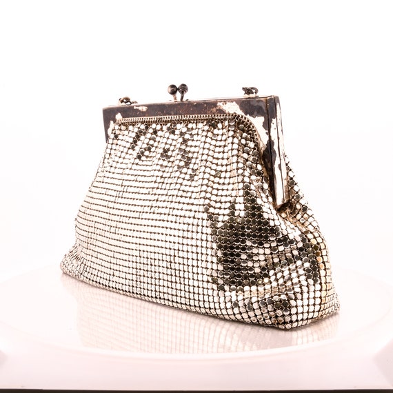 Whiting and Davis Silver Mesh Handbag - image 6