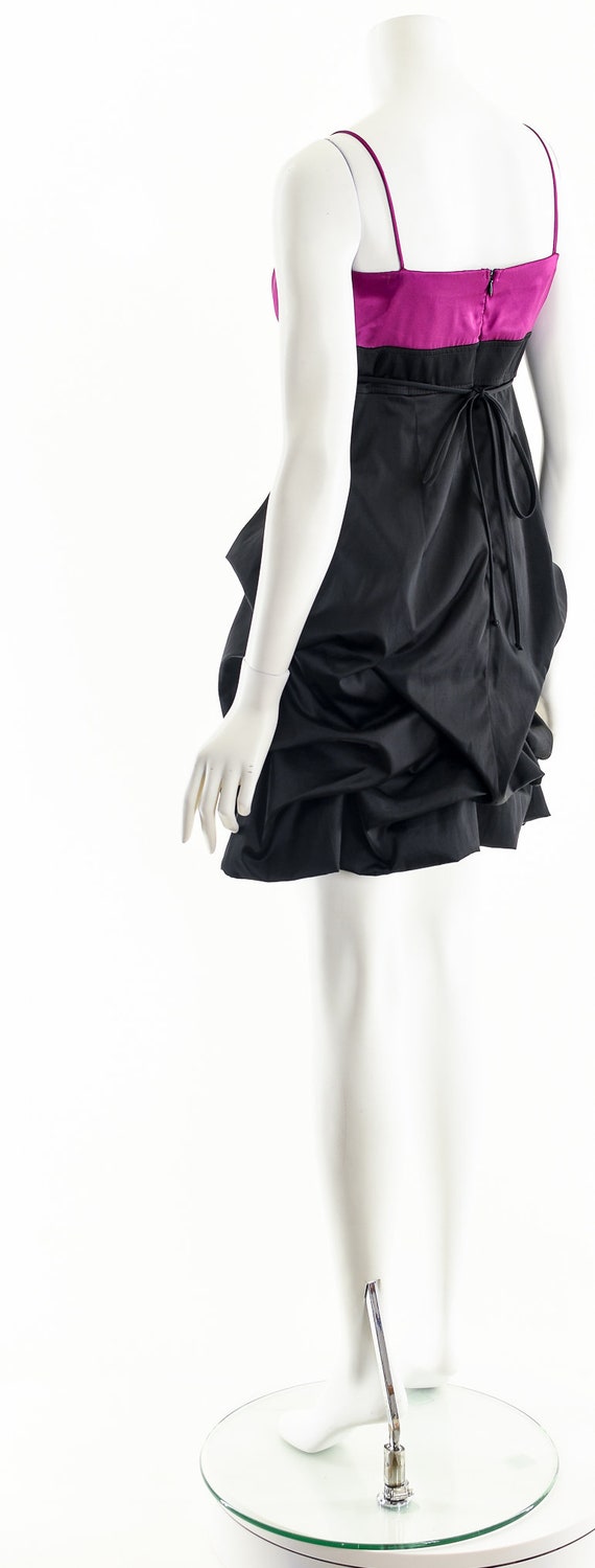 Y2K Black Ruched Mini Dress - image 9