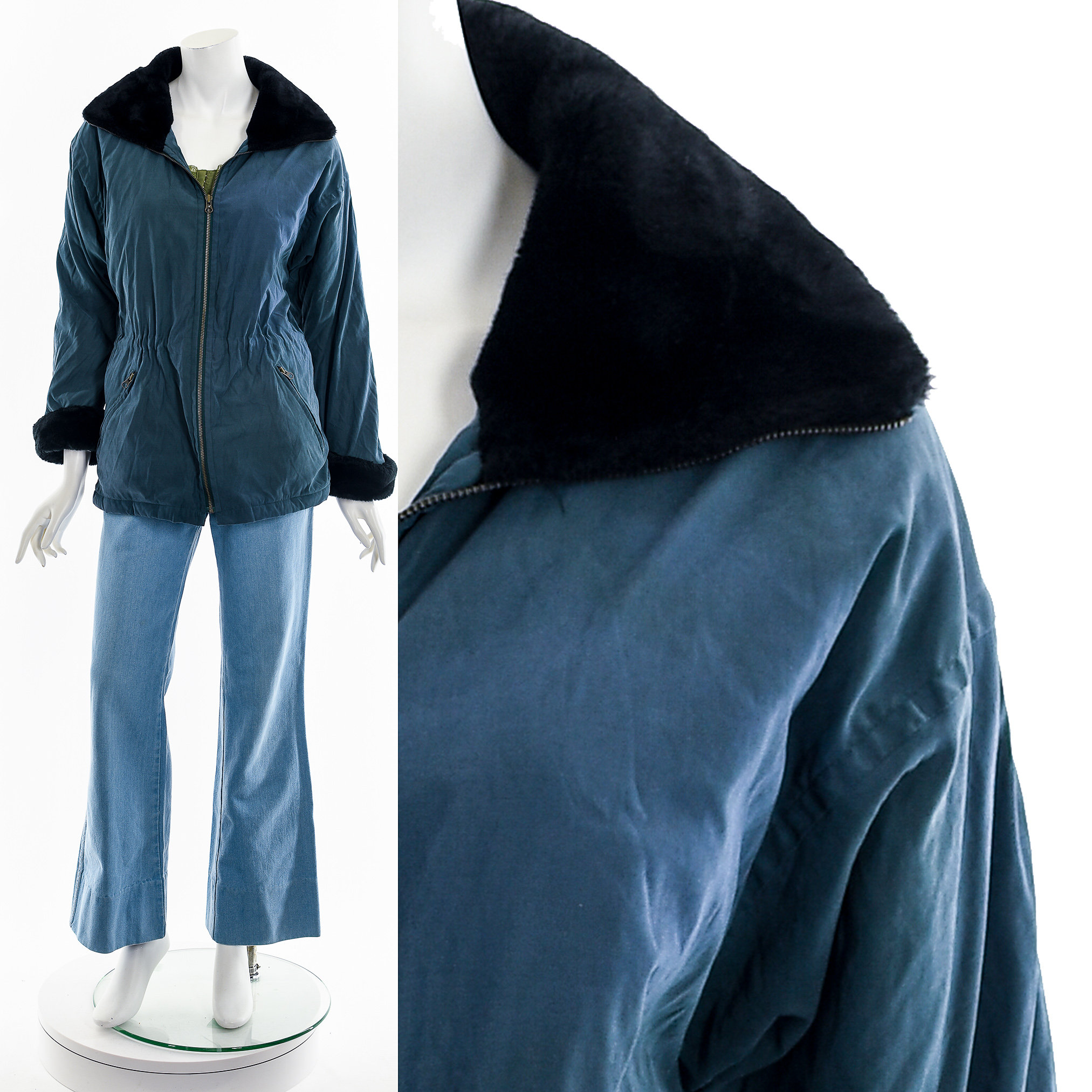 ジャケット・アウター 90s archive Science London mods coat Faux Fur Collar Anorak Coat London Fog 90s - Etsy Canada