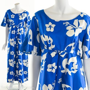 60&#39;s Hawaiian Maxi Dress