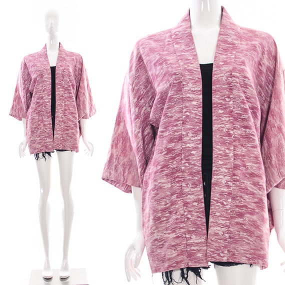 Pink Short Kimono Watercolor ABSTRACT Kimono ADVA