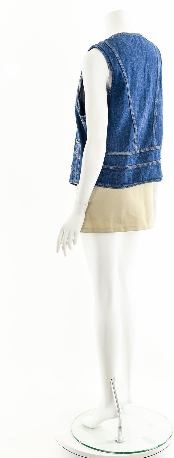 Western Denim Snap Vest - image 8