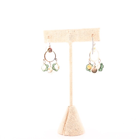 Flower Power Dreamcatcher Chandelier Earrings - image 5