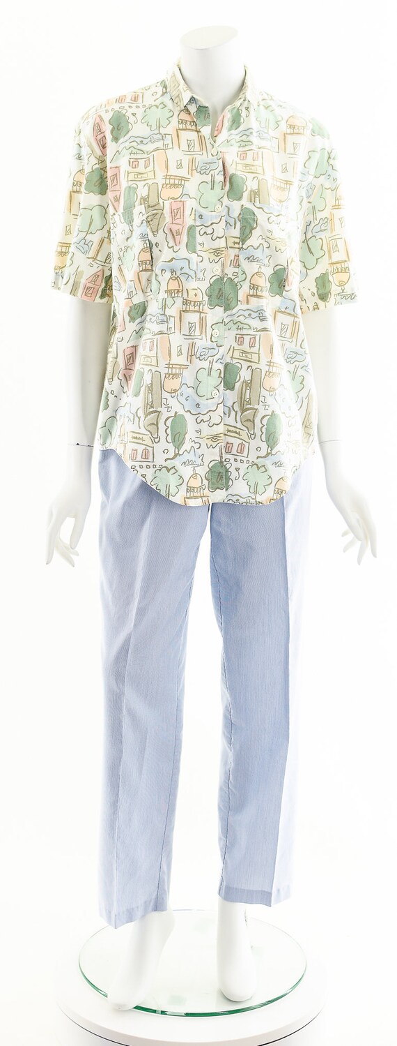 Architectural Print Button Down - image 4