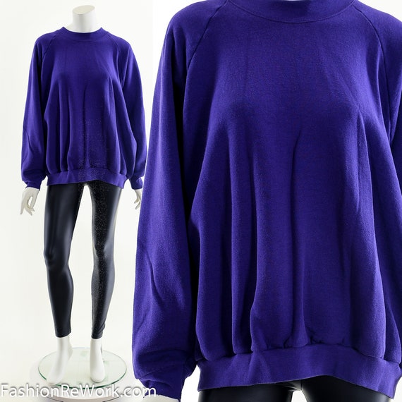 Purple Oversize Comfy Crewneck - image 2