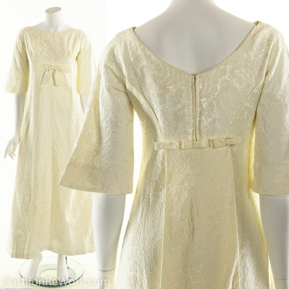 Bohemian Wedding Dress,60's Lorrie Deb,Brocade Dre