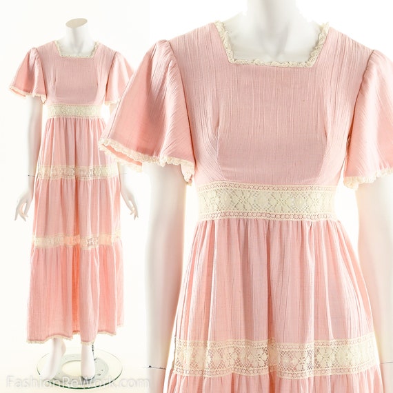 Pink Bohemian Mexican Wedding Dress - Etsy Canada