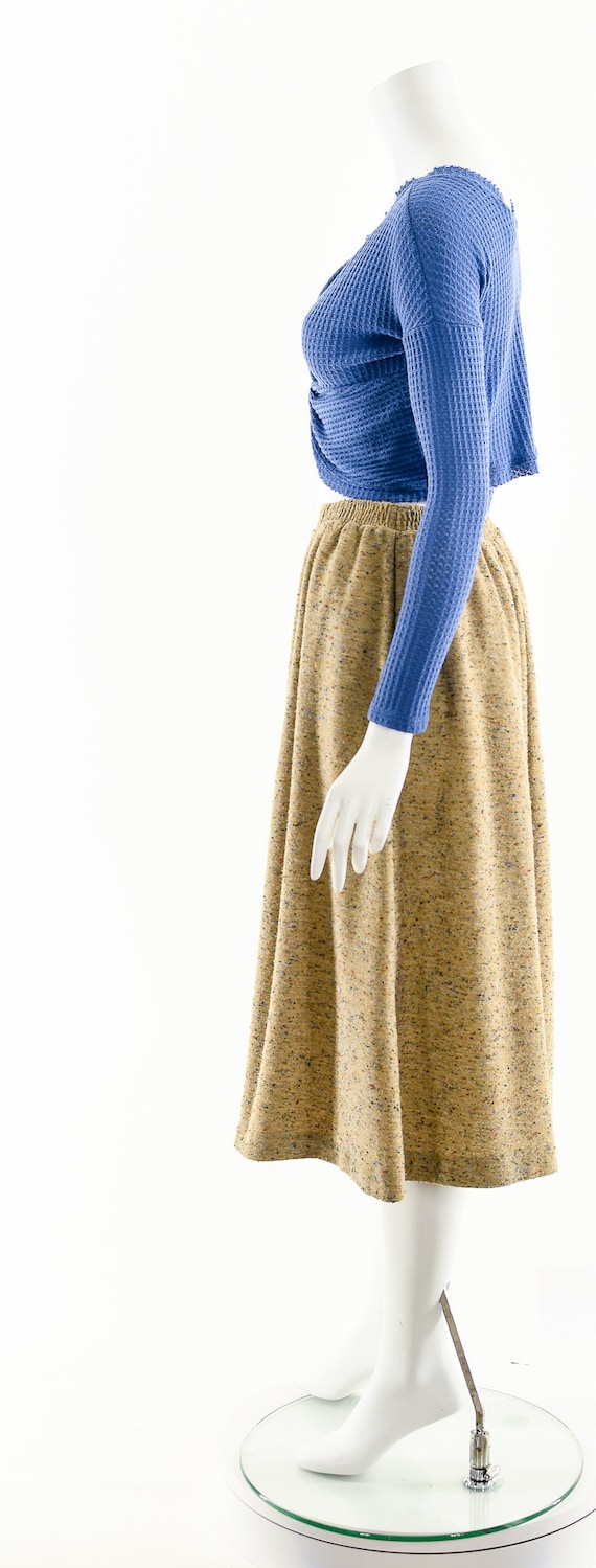 Melange Sandstone Midi Skirt, Neutral Speckled Mi… - image 9
