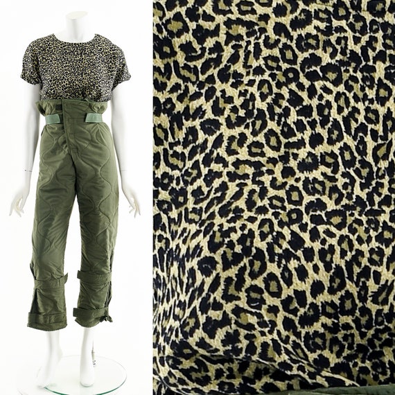 Cheetah Print Blouse 90s - image 3