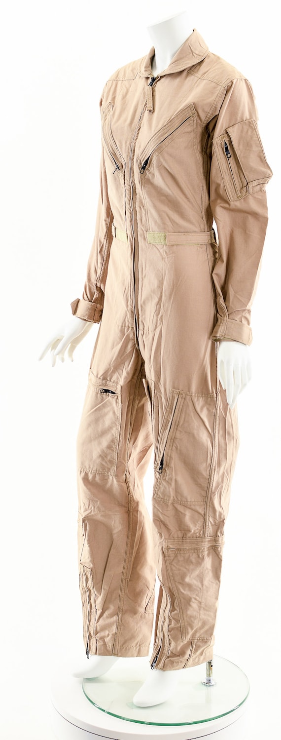 Tan Coveralls 90s Work Jumpsuit tan Jumpsuit mechanic s Coverall utility Jumper jumper vintage Airforce Utilitarian Jumpsuit deadstock s M Etsy UK