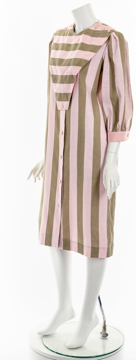 pink and brown striped dress Avrie Halter Maxi Dress Pink Stripe
