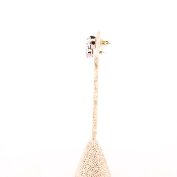 Classic Silver Rhinestone Studs - image 3