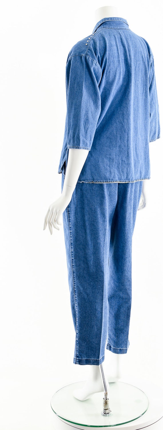 Studded Chambray Button Down 90s - image 8